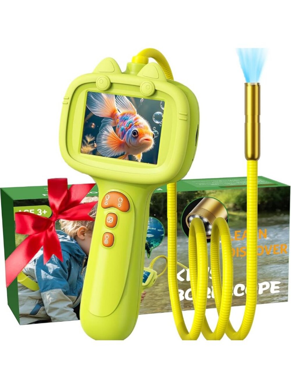 Kids Borescope Camera Toy with Lights for Boys and Girls Ages 3-12